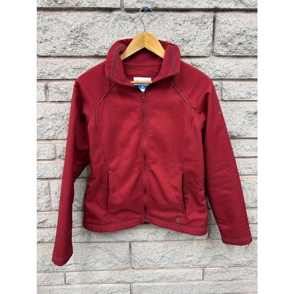 Columbia Burgundy Full-Zip Fleece Jacket